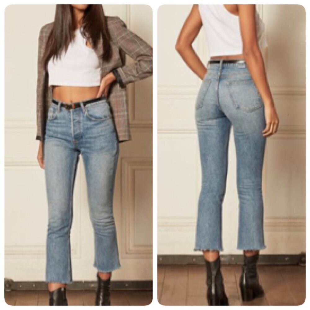 Boyish DARCY Womens Raw Hem Cropped Jeans Sz 26 in CITYLIGHTS